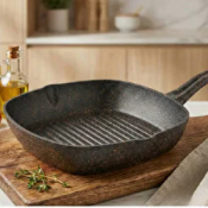 ARZU ÇELİK GRANİT GRILLPAN KARE GRILL TAVA 28 CM