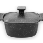 ARZU ÇELİK GRANİT KARE DERİN TENCERE 24 CM